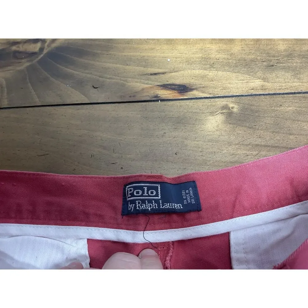 Polo Ralph Lauren Shorts Men's Size 31 Pink All Over Pony Print
